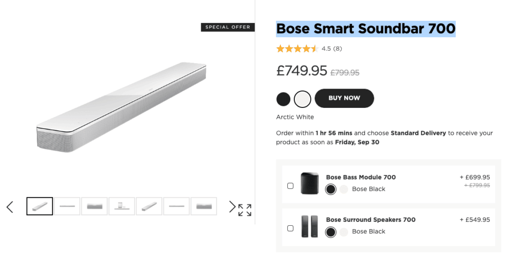 Bose Smart Soundbar 700 - Monetha
