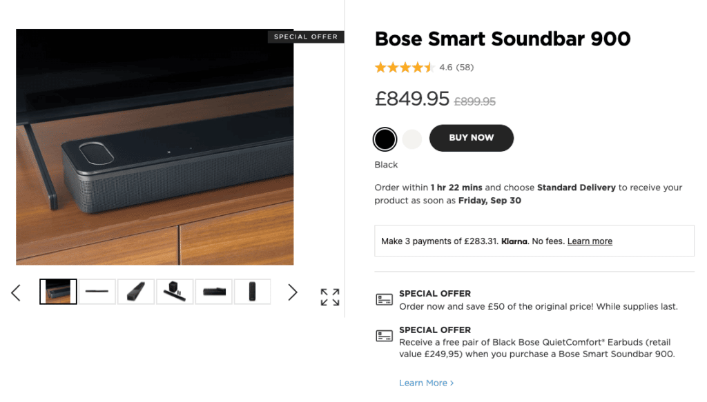 Bose Smart Soundbar 900 - Monetha